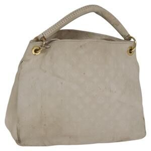 LOUIS VUITTON Monogram Empreinte Artsy MM Shoulder Bag White M93449